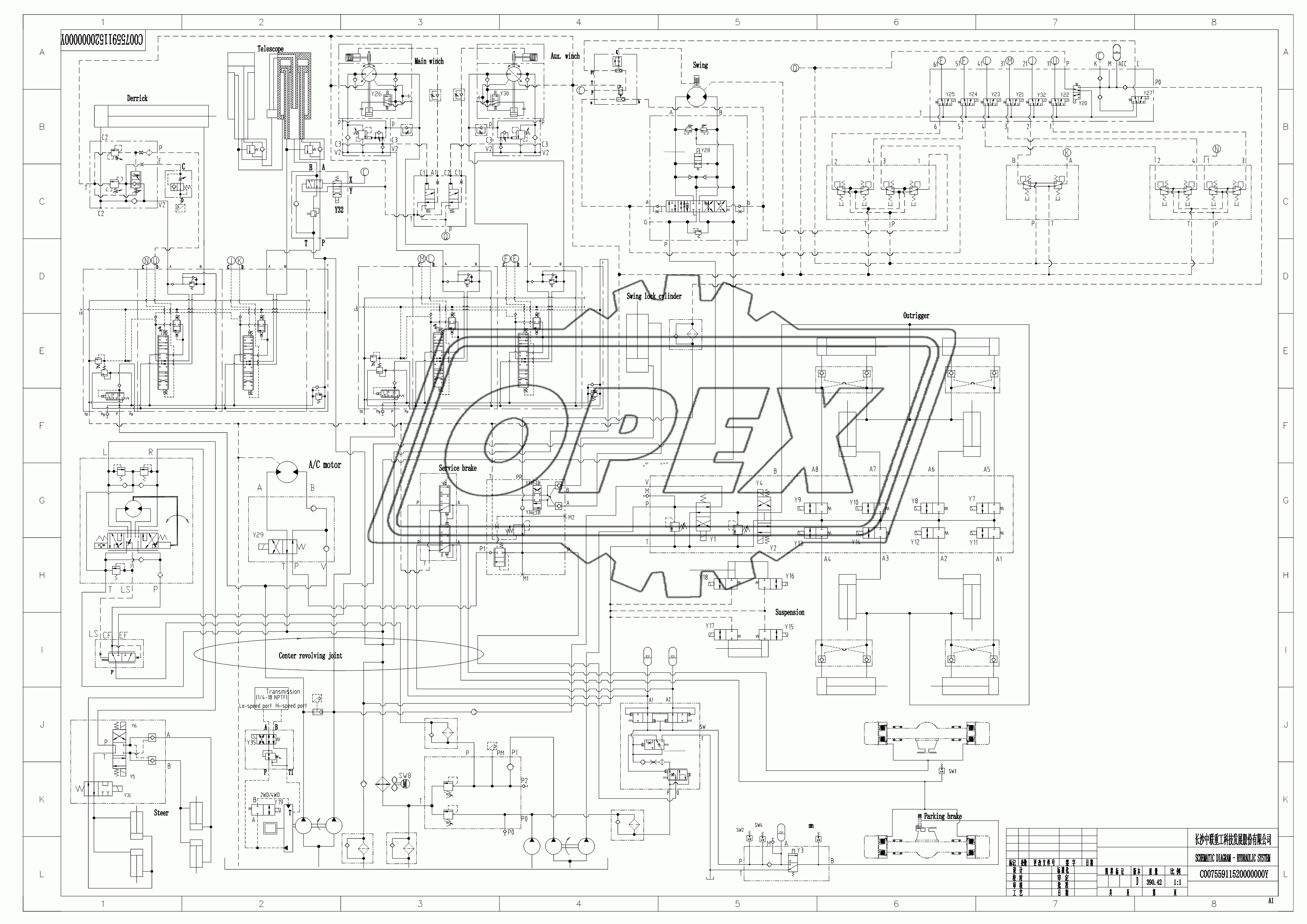 HYDRAULIC SYSTEM D00755911520000000Y