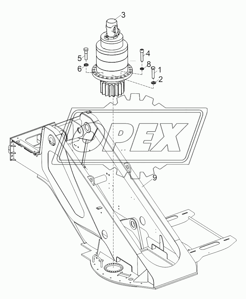 SLEWING MECHANISM D00755904400000000Y