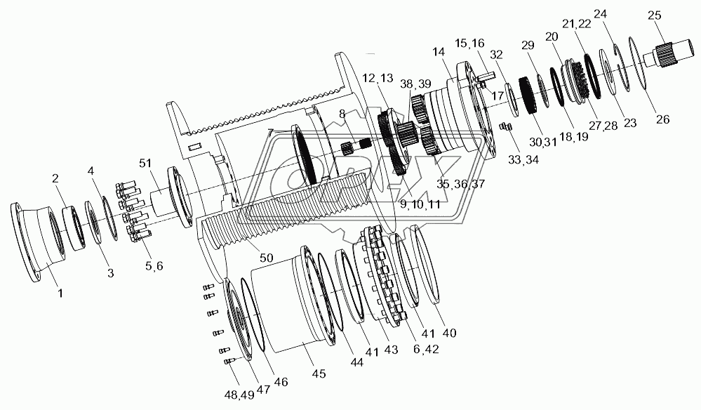 WINCH REDUCER D1030200945_100014Y