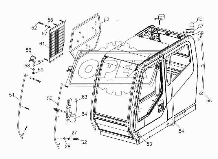 DRIVER'S CAB ASSY D1130000414_100037Y