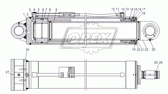 DERRICKING CYLINDER D00755918400300000_6400Y