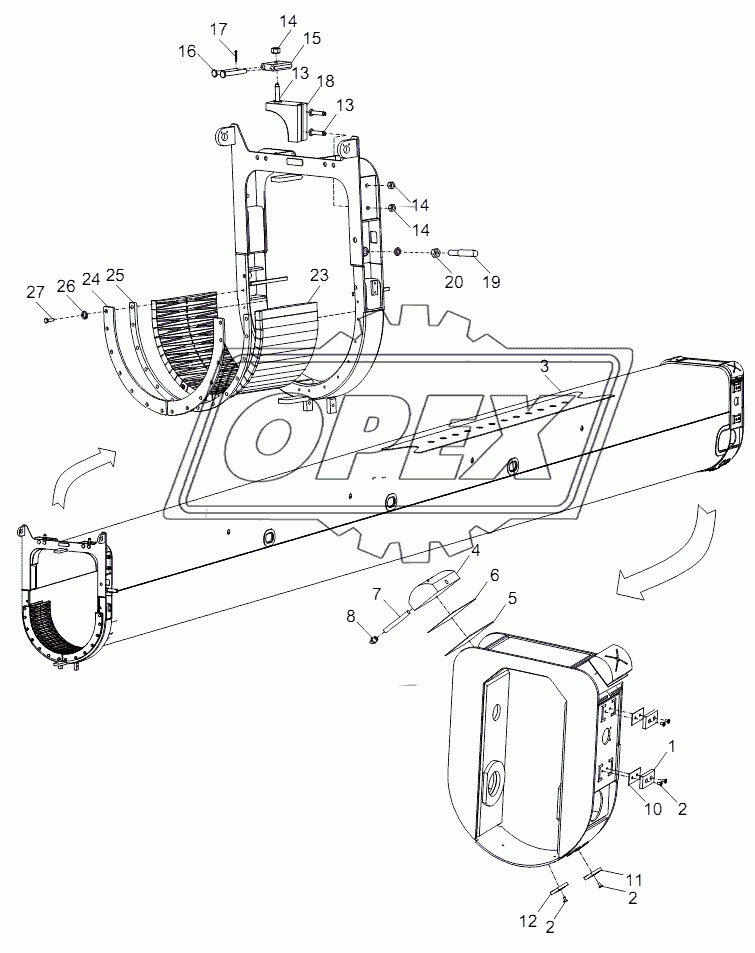 TELESCOPIC BOOM SECTION 1 ASSY D00631178610000000Y