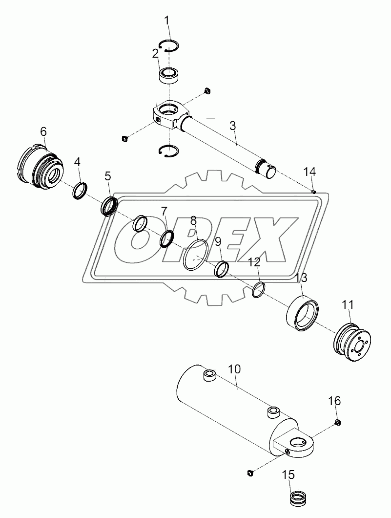 STEERING CYLINDER D00757918400900000_6400Y