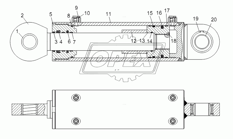 SUSPENSION CYLINDER D00757918401100000_6400Y