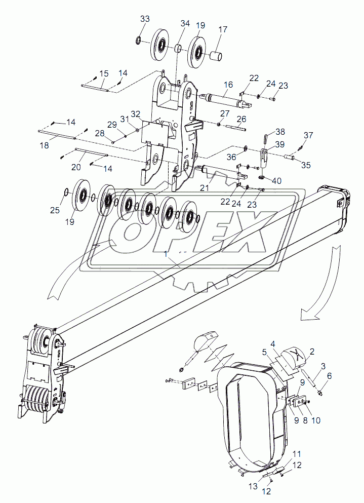 TELESCOPIC BOOM SECTION 4 ASSY D00755918920000000Y