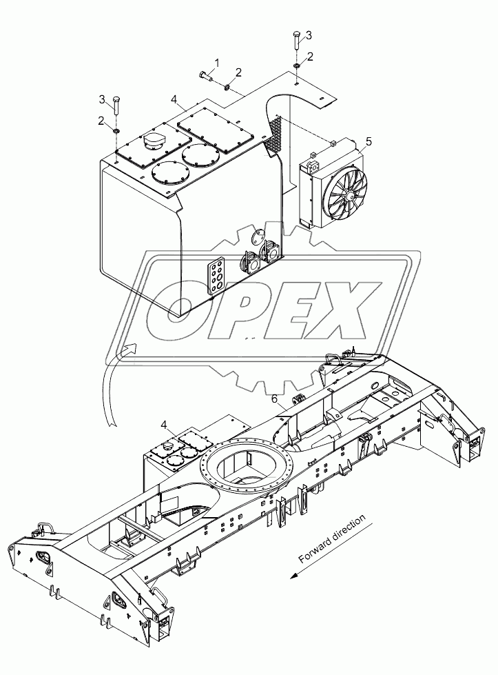 HYDRAULIC OIL TANK INSTALLATION D00755914810400001Y