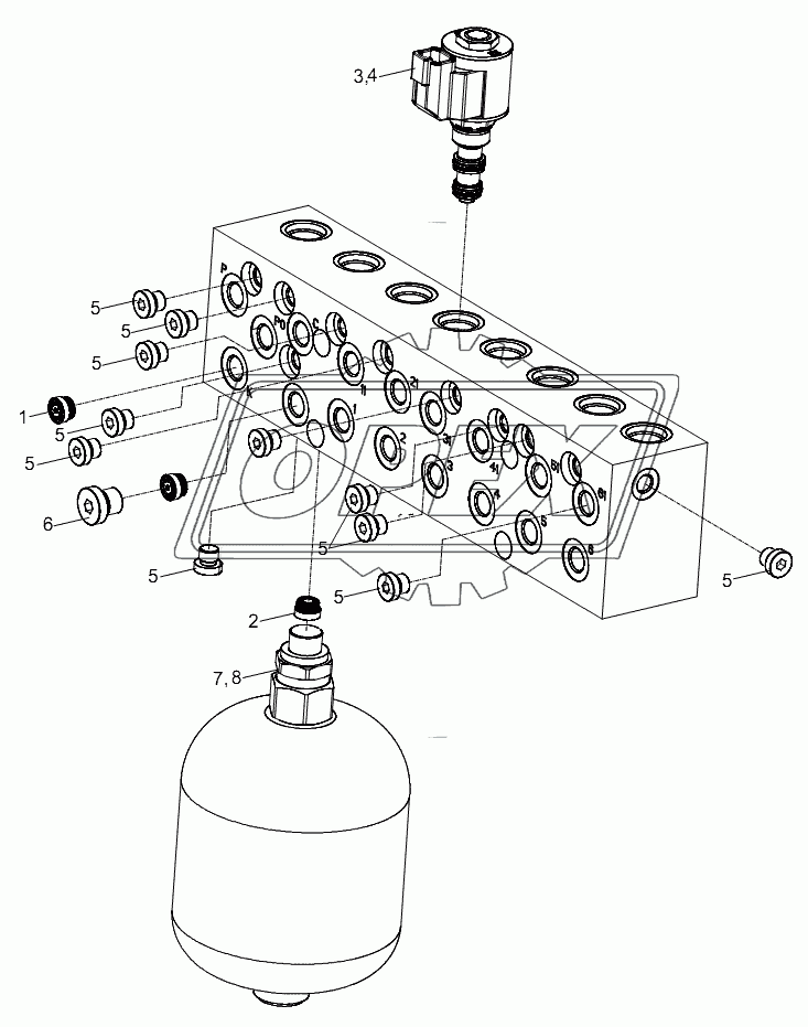 PILOT-OPERATED CONTROL VALVE BLOCK