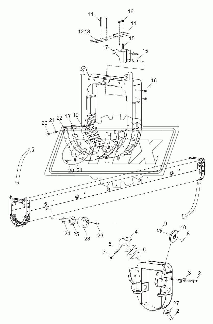 TELESCOPIC BOOM SECTION 1 ASSY