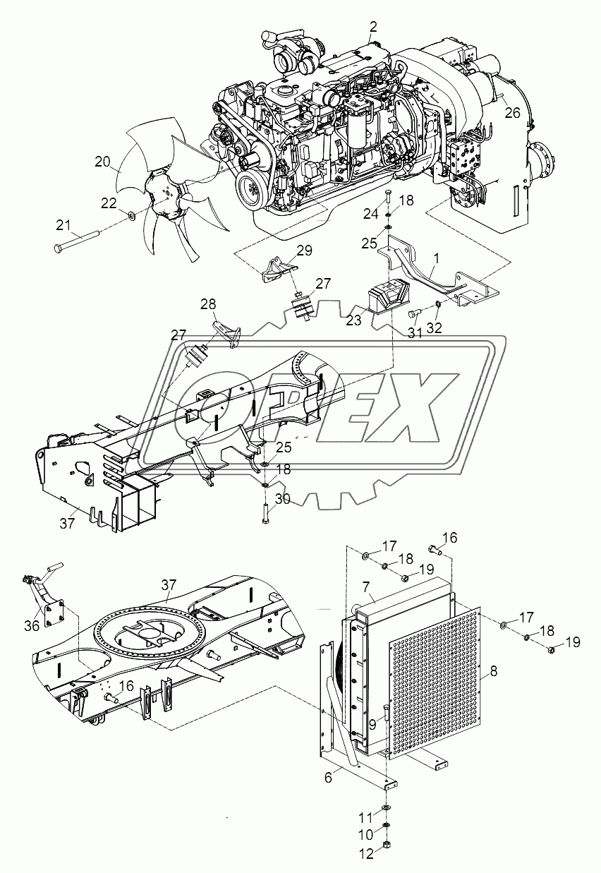 TRANSMISSION AND ENGINE INSTALLATION