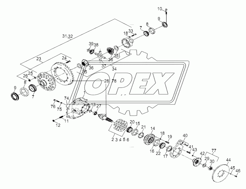 MAIN REDUCER ASSY 1