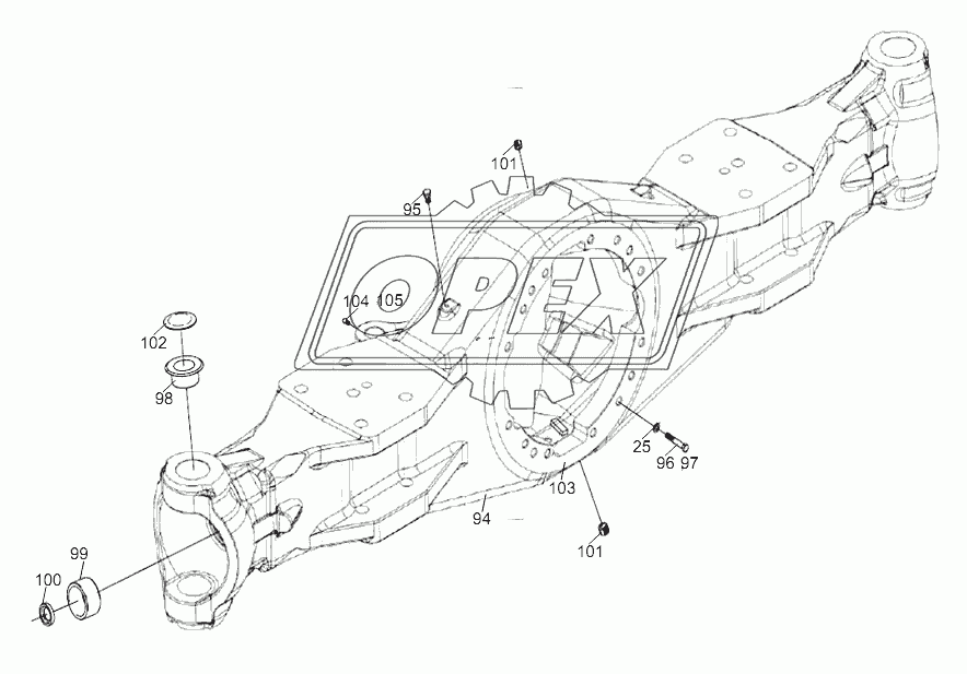 AXLE SHELL ASSY