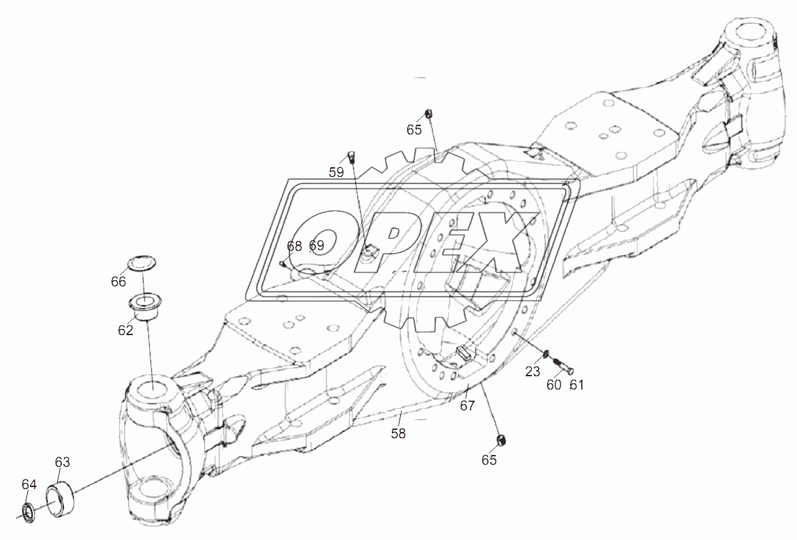 AXLE SHELL ASSY