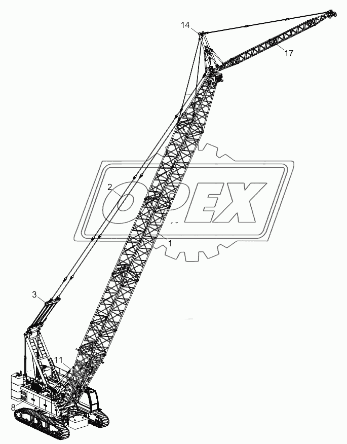 ZCC1100HCL CRAWLER CRANE D00663110000000000Z 1