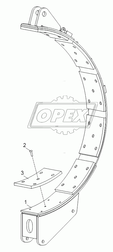 RIGHT BRAKE BAND ASSY. D00663113501620000Y