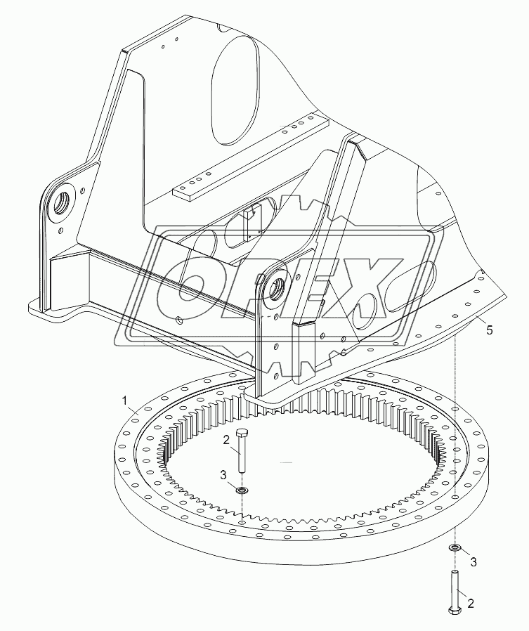 SLEWING RING ASSEMBLY D00663024500000000Y