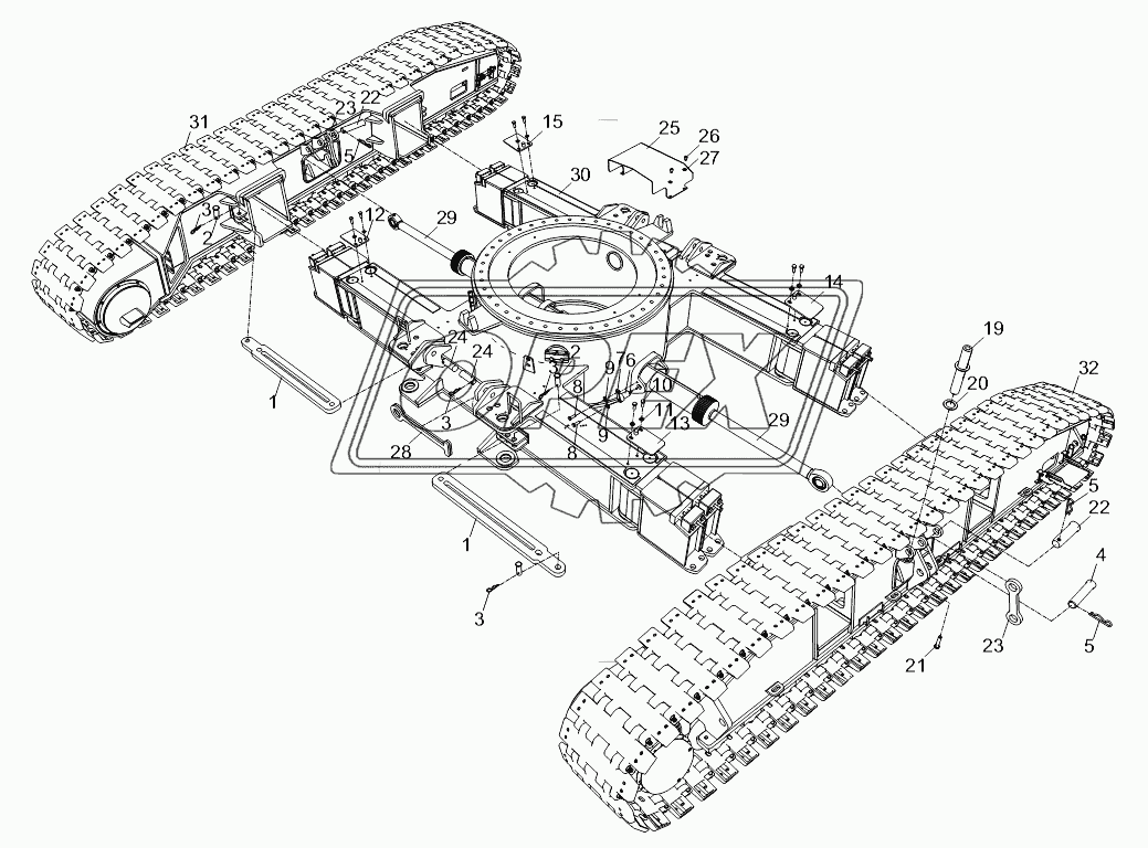 UNDERCARRIAGE CENTRAL SECTION ASSEMBLY D00663112800800000Y