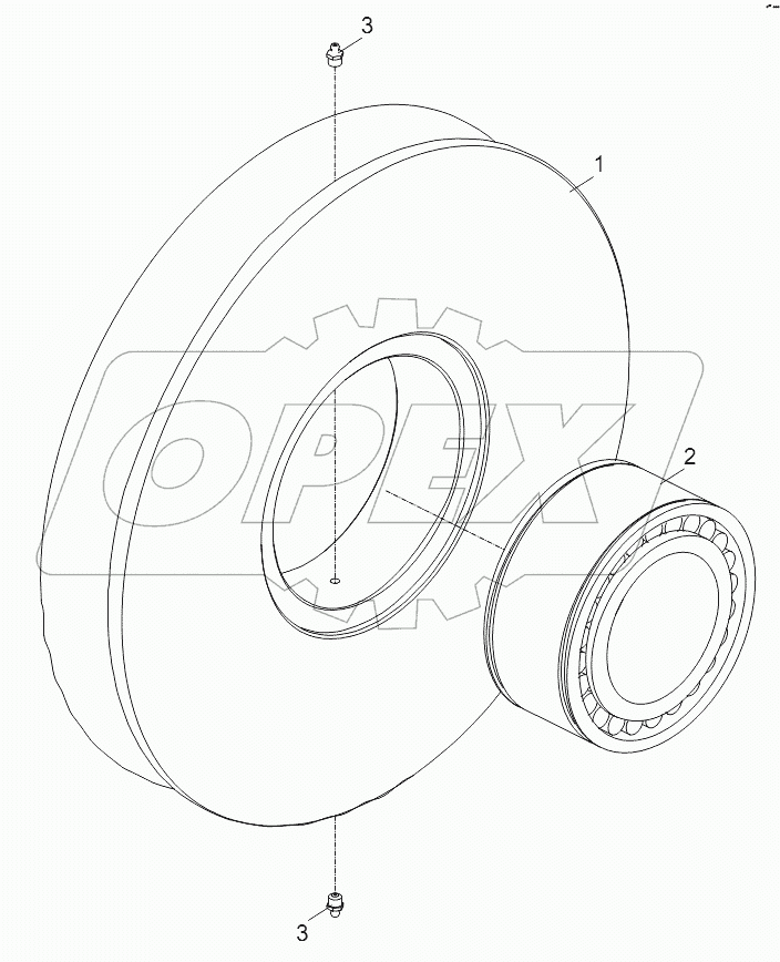 NYLON PULLEY ASSY. D00663110100220000Y