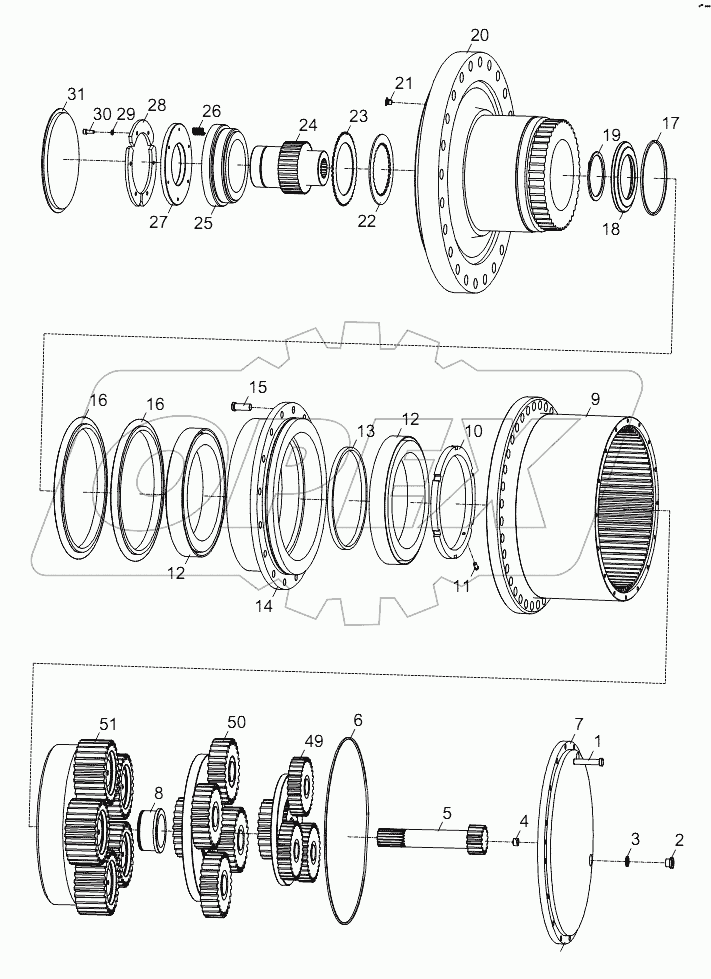 TRAVELING REDUCER D1030200733_100014Y