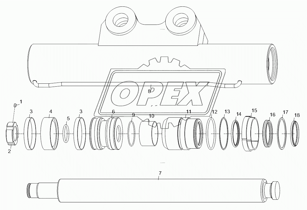 SUPPORT CYLINDER D00663118400700000_6400Y