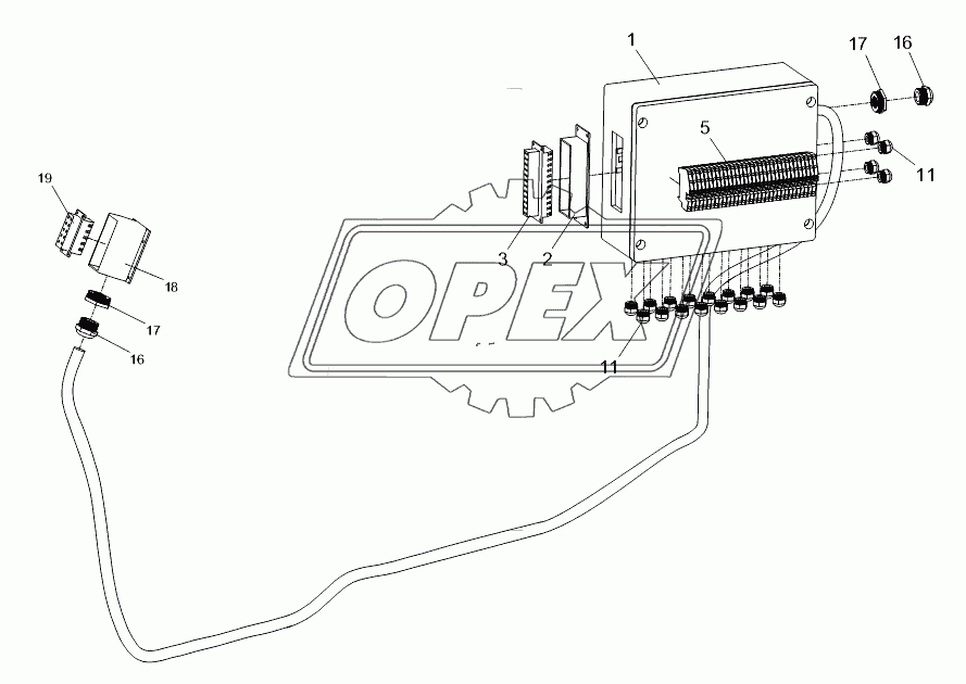 WIRE HARNESS OF JUNCTION BOX (1) D00663116300210001Y