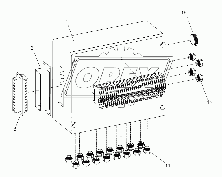 WIRE HARNESS OF JUNCTION BOX (2) D00663116300220001Y