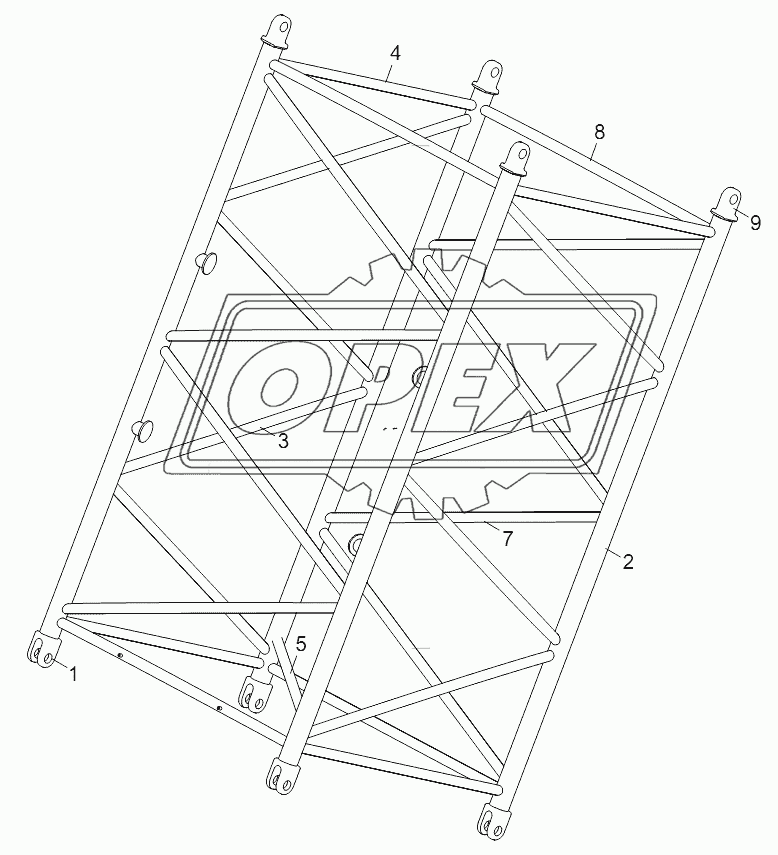 3M MAIN BOOM INTERMEDIATE SECTION WELDED D00663110100810000Y