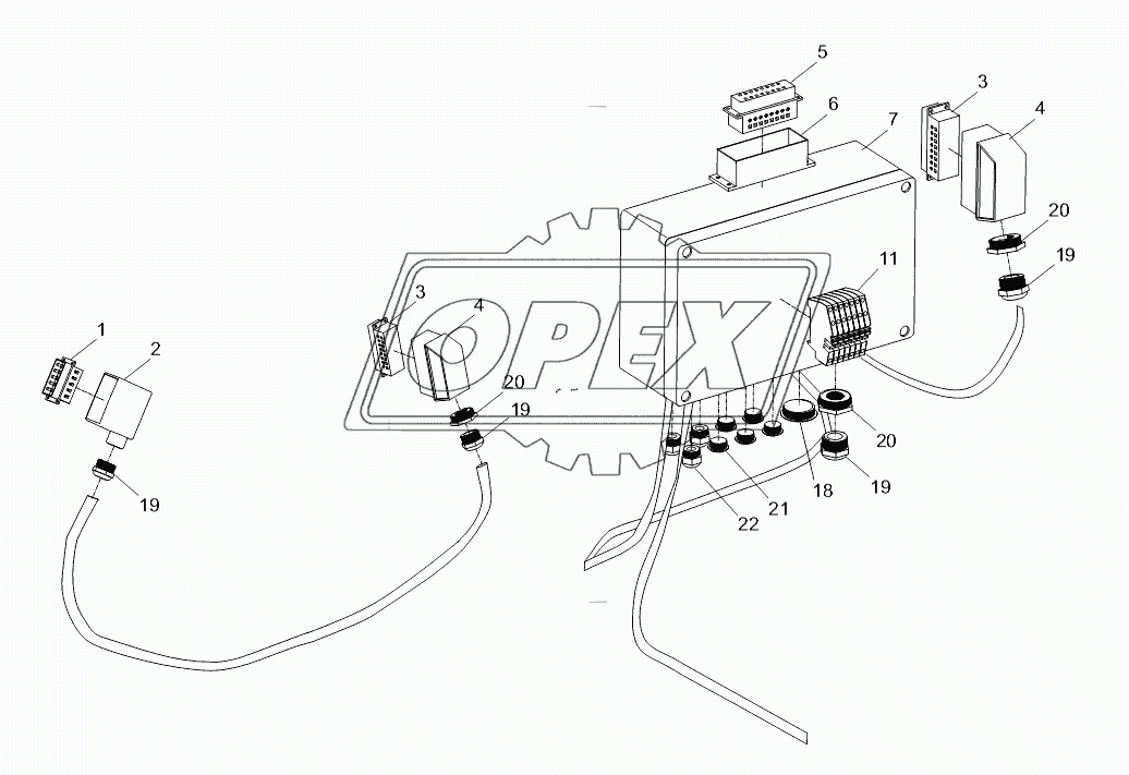 MAIN BOOM WIRE HARNESS D00663116400210001Y