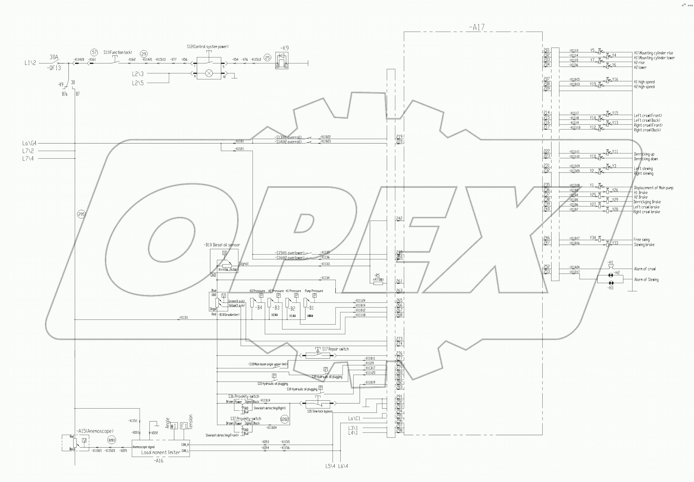 ELECTRICAL SYSTEM DIAGRAM D00663116100001010Y
