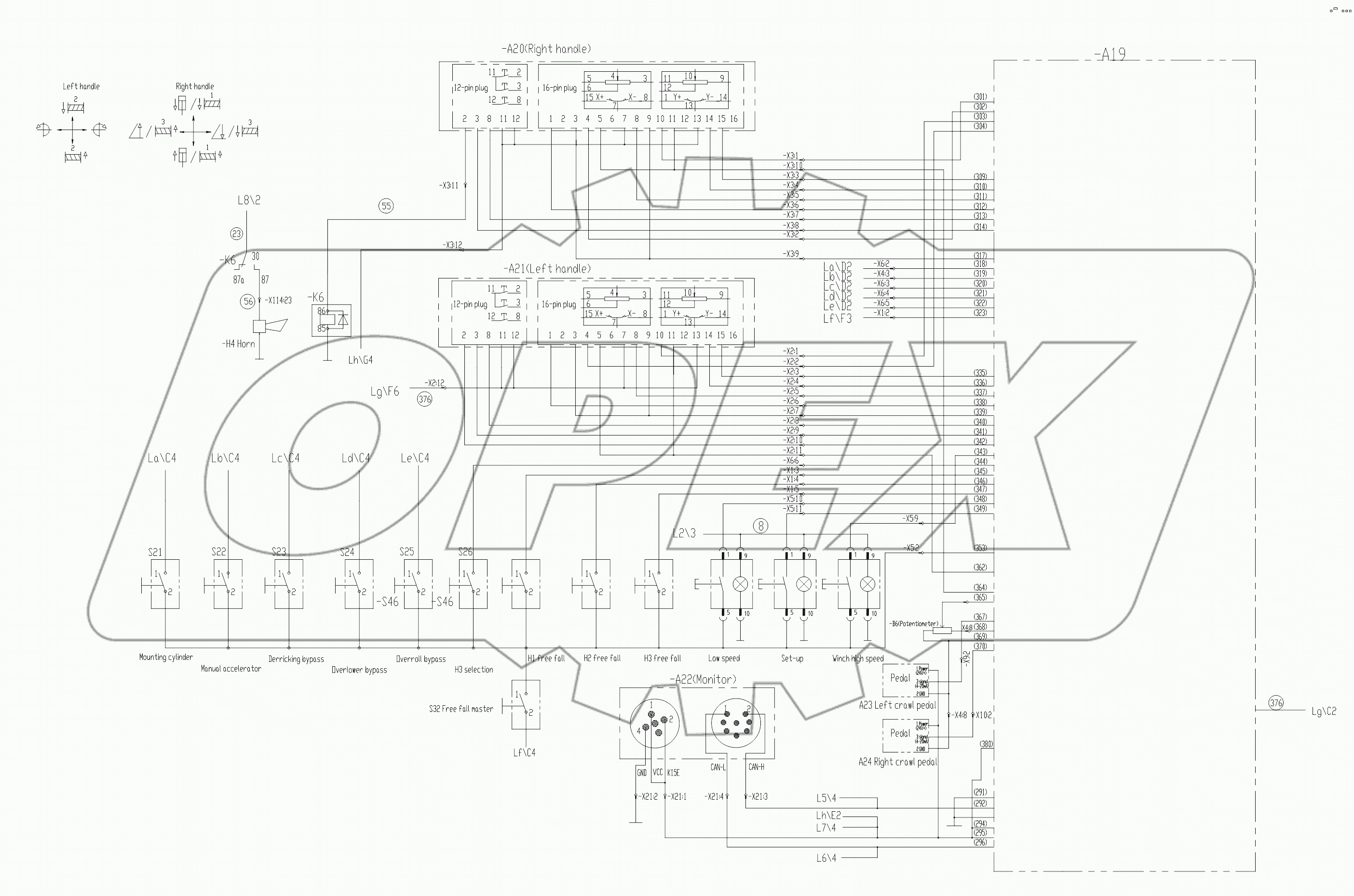 ELECTRICAL SYSTEM DIAGRAM D00663116100001010Y