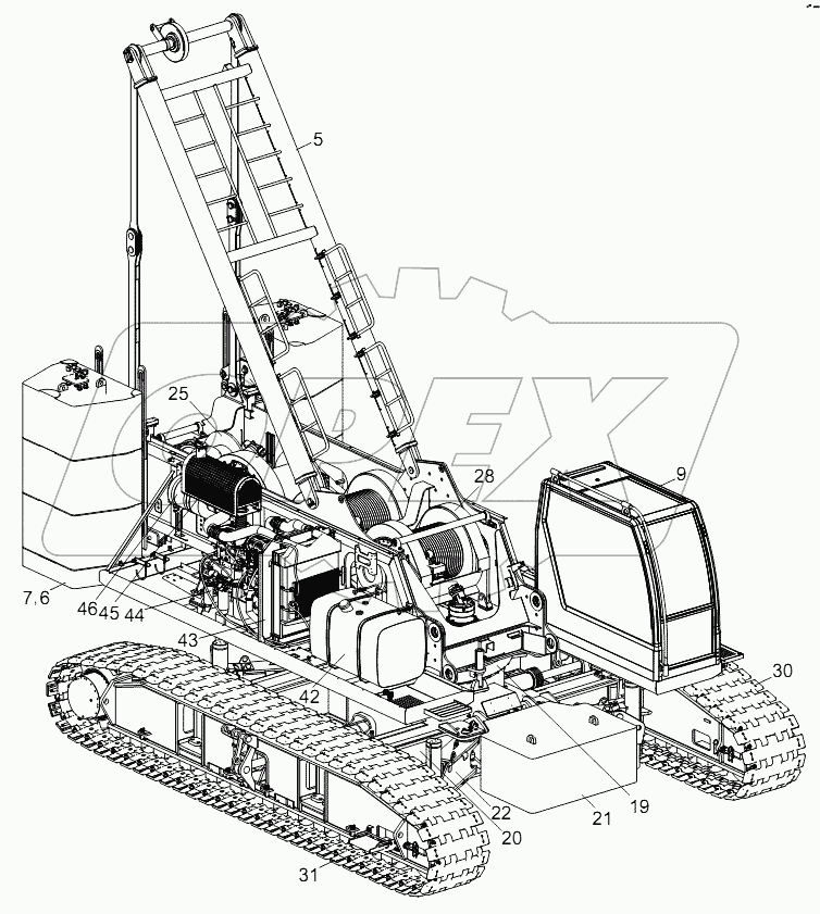 ZCC1100HCL CRAWLER CRANE D00663110000000000Z