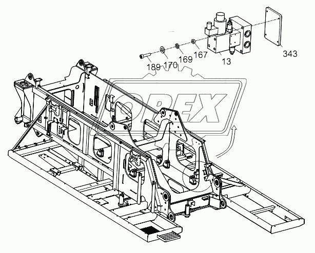 LIFTING VALVE BLOCK INSTALLATION D00663114802200000Y