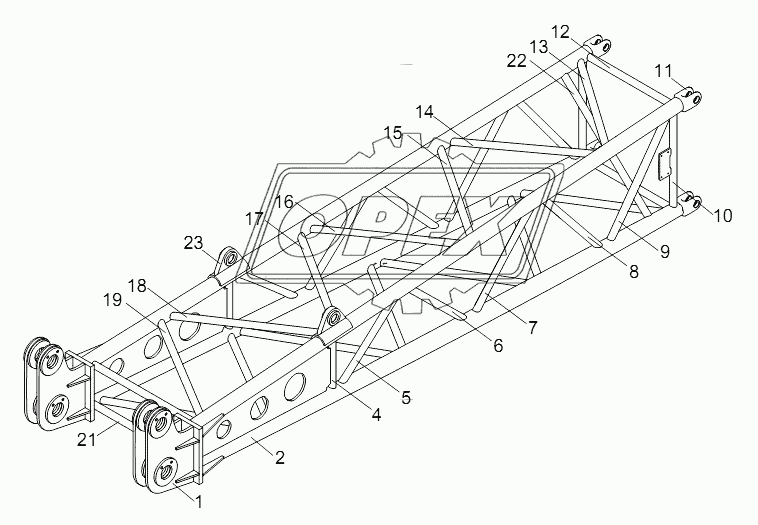 FIXED JIB PIVOT SECTION D00663020200200000Y