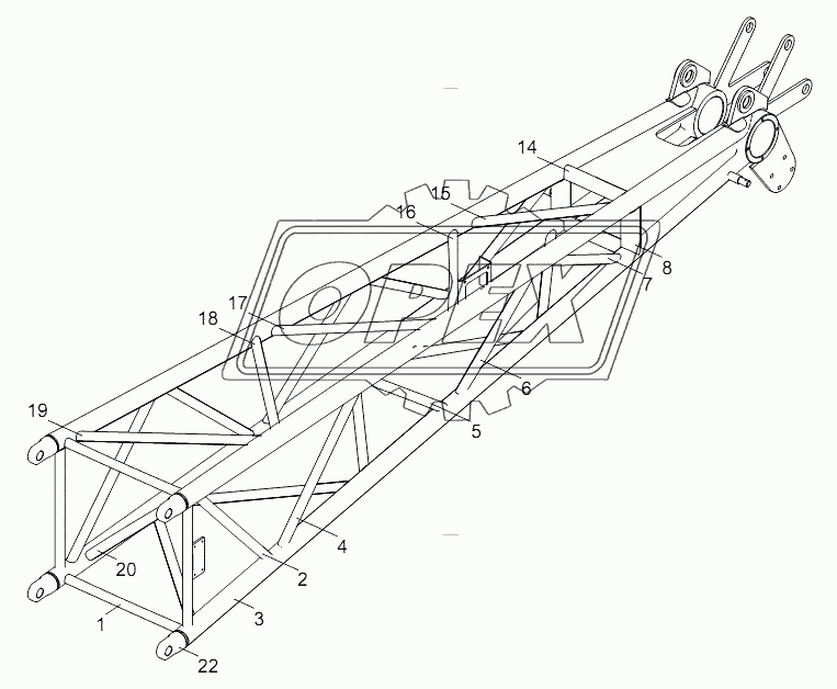 FIXED JIB HEAD WELDED D00663110200210000Y