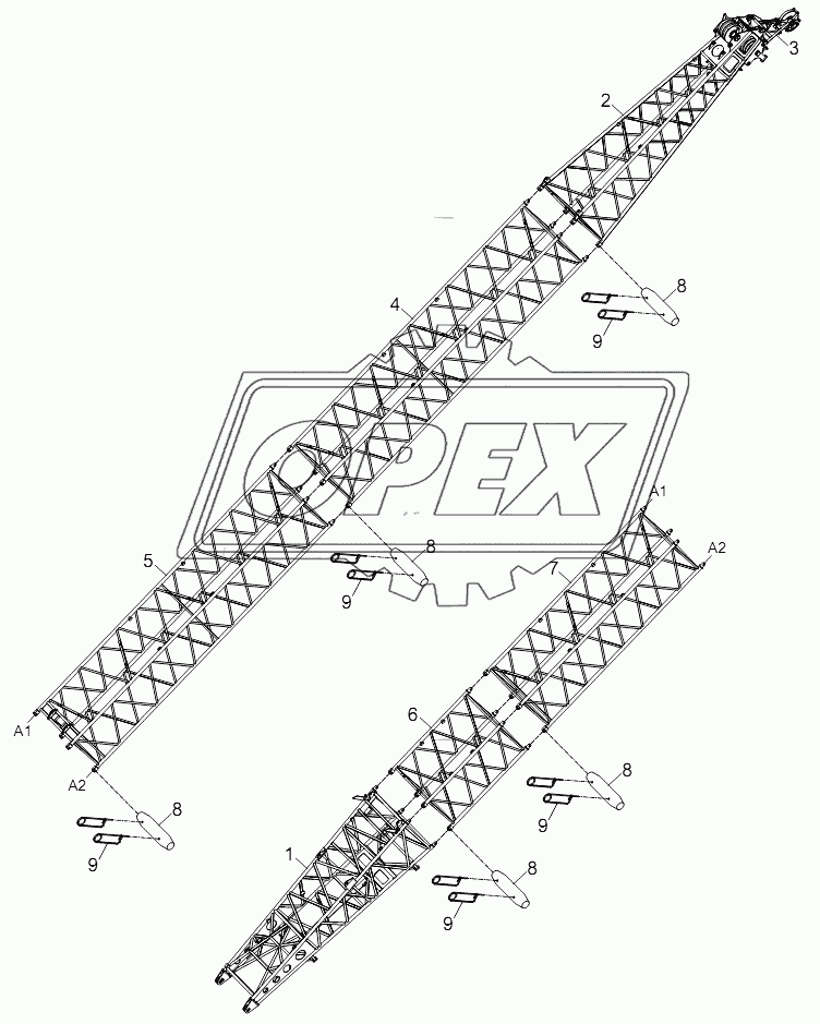 MAIN BOOM ASSY. D00663110100000000Y