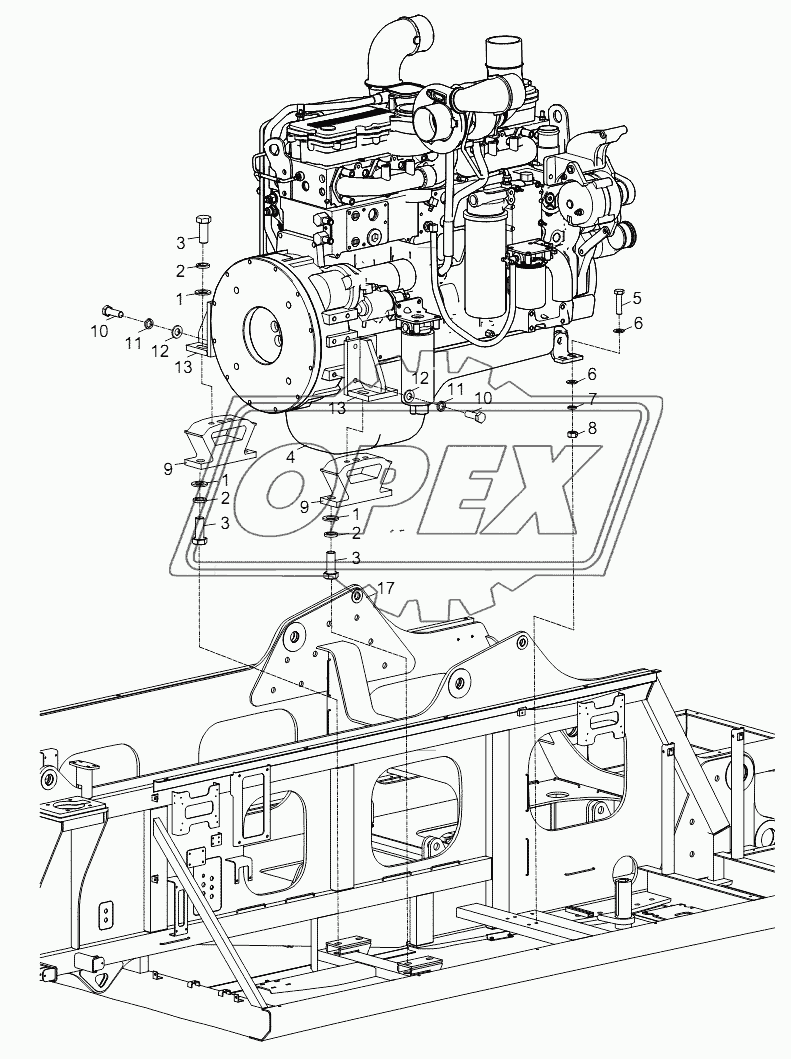 ENGINE ASSEMBLY D00663111000000000Y