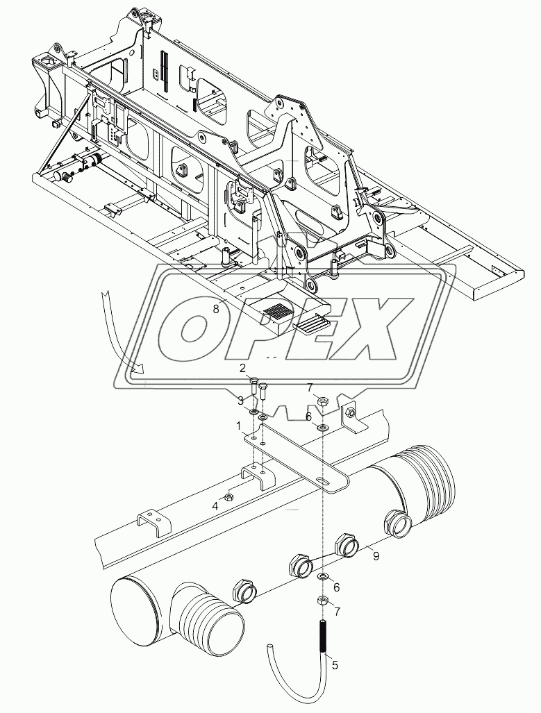 FIXATION OF OIL SUCTION PIPE OF MAIN PUMP D00663114701200000Y