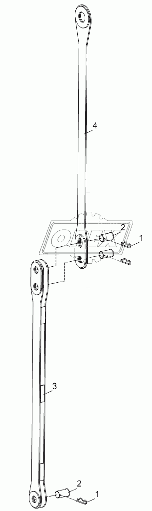 REAR ANCHORING RODS OF A-FRAME D00663111800200000Y