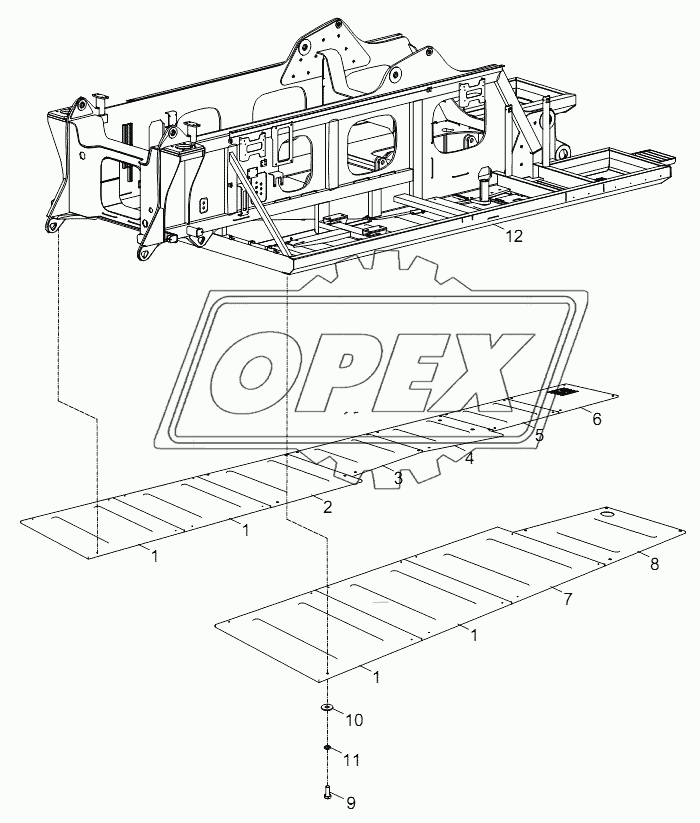 BASE SEAL PLATE INSTALLATION OF BOARDING D00663110510400000Y