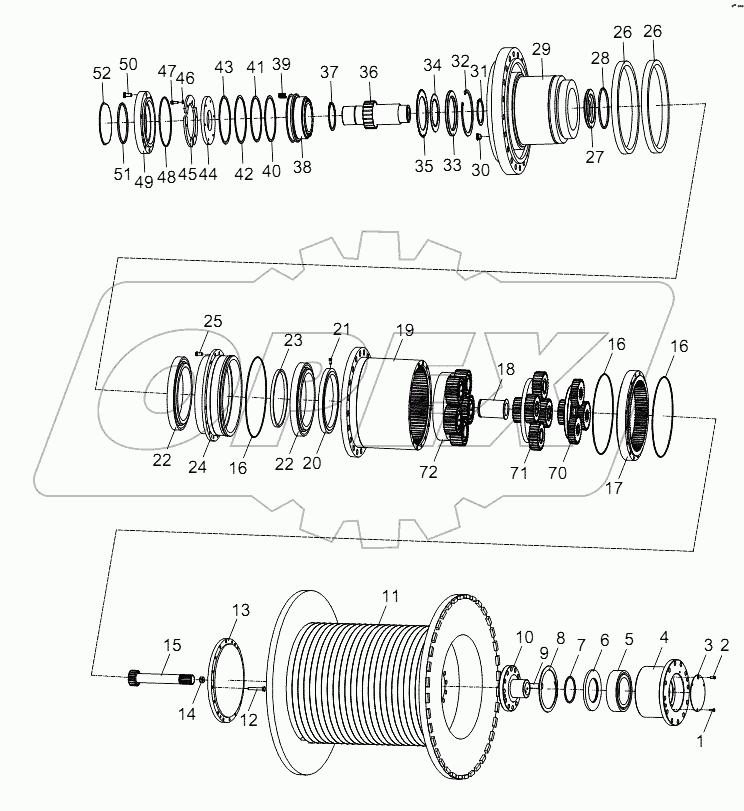WINCH REDUCER D1030201281_100014Y