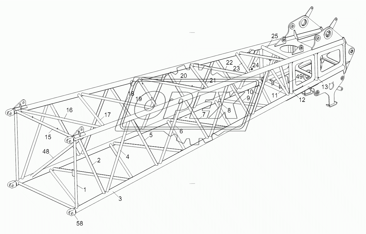 MAIN BOOM HEAD WELDED D00663110100210000Y