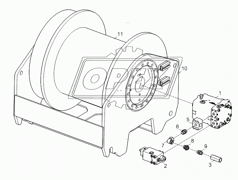 LINDER 105 MOTOR+BUCHER BALANCE VALVE D00663113501010000Y