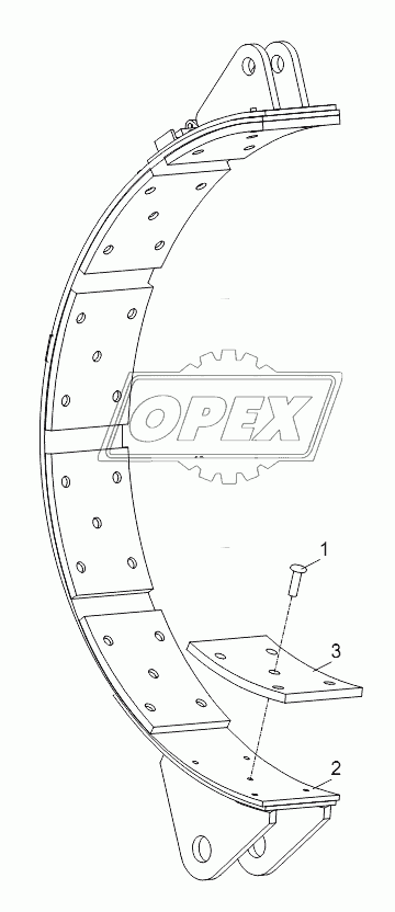 LEFT BRAKE BAND ASSY. D00663113501610000Y