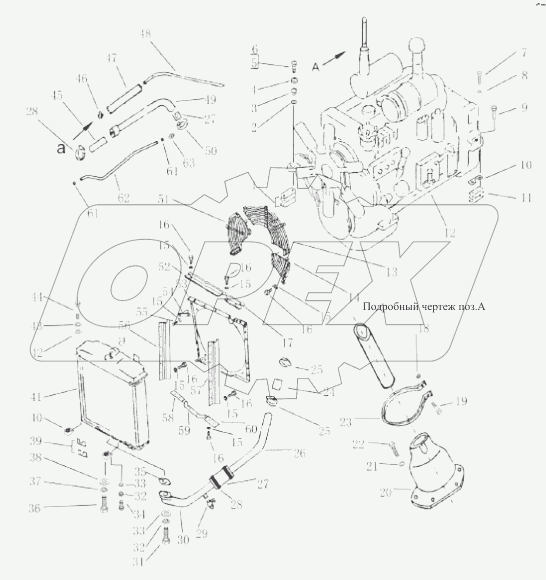  Дизельный двигатель (004902001A0000000)