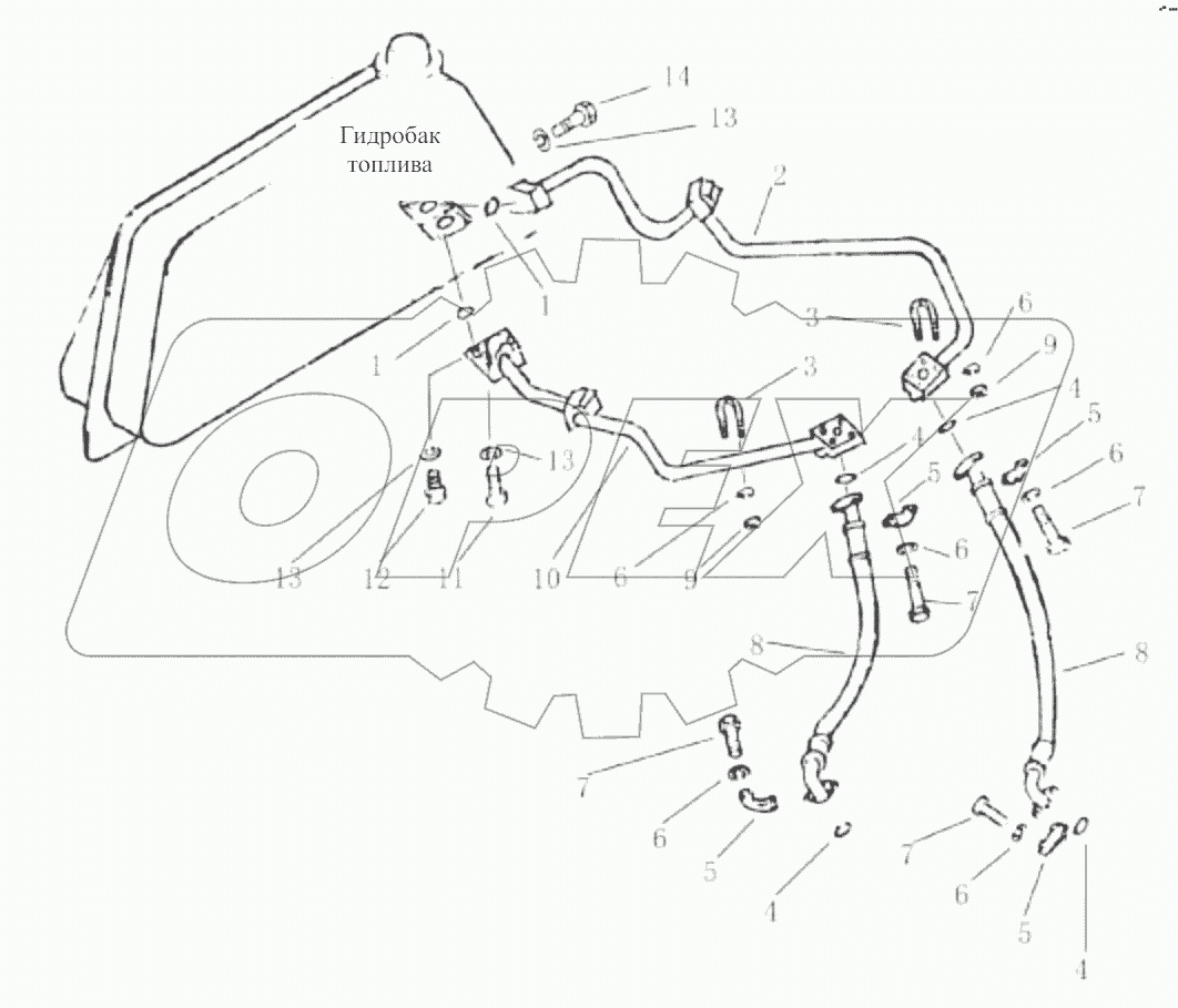  Маслоканал рыхлителя (004904087A0000000)