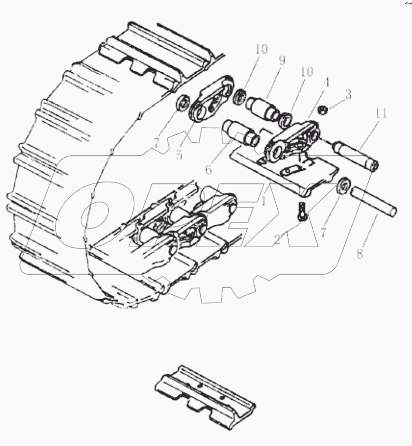  Гусеница (004904032A0000000)