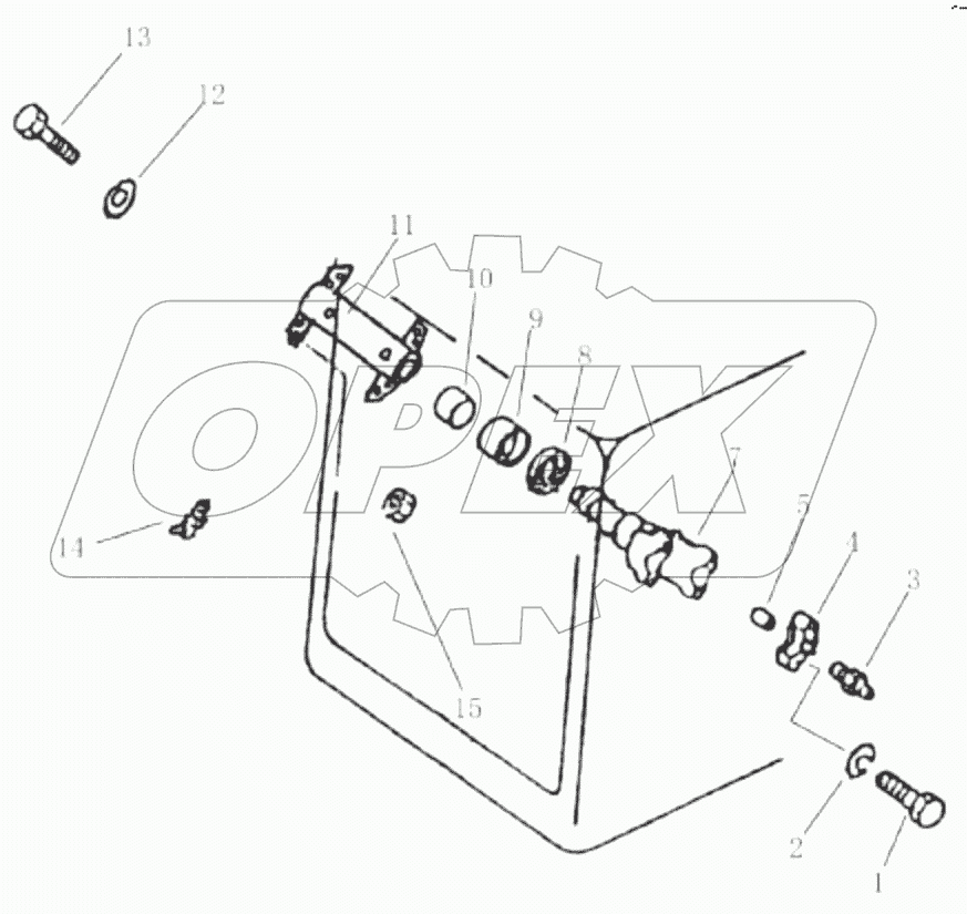  Кронштейн цилиндра (004904059A0000000)