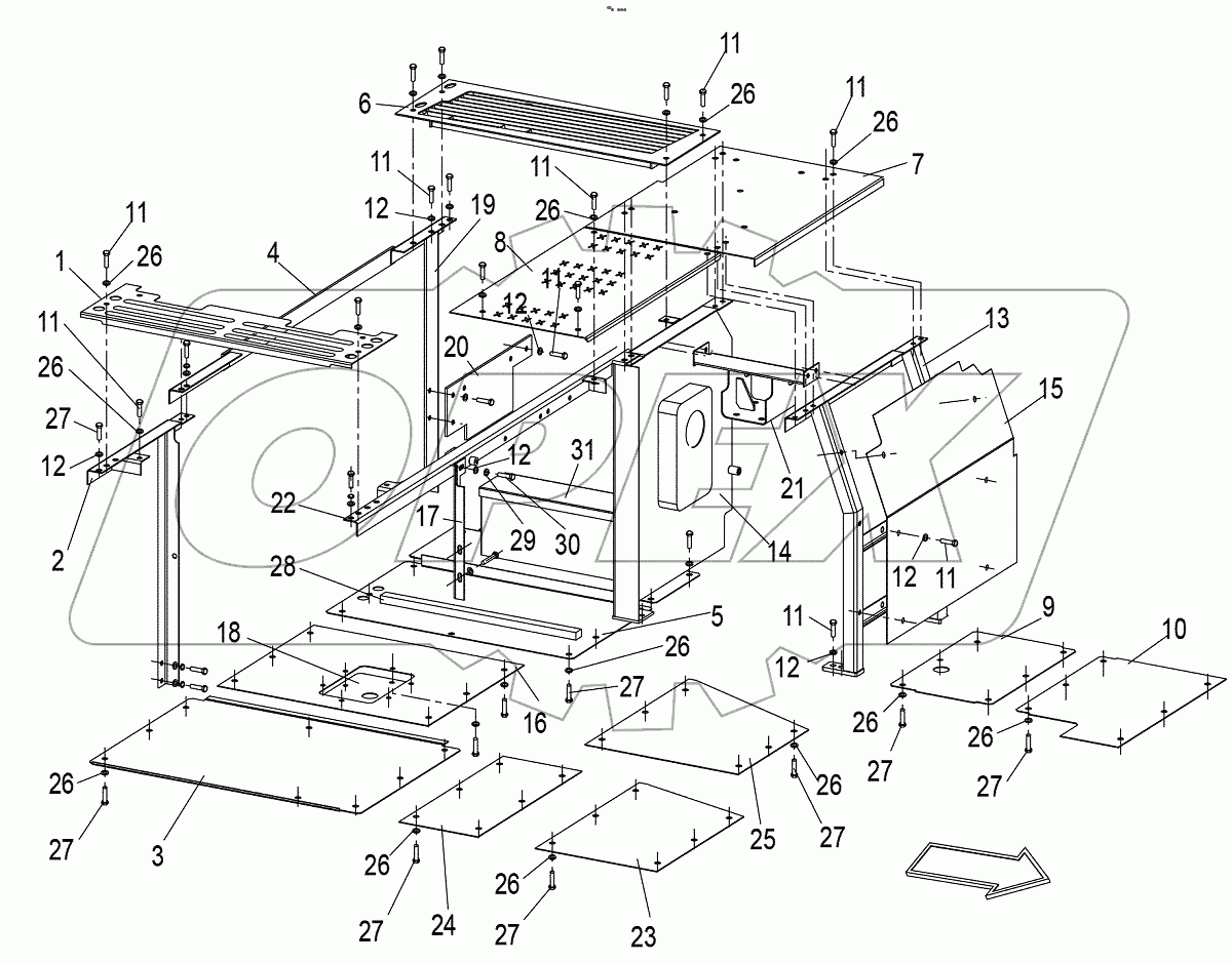 Cover And Frame Assy