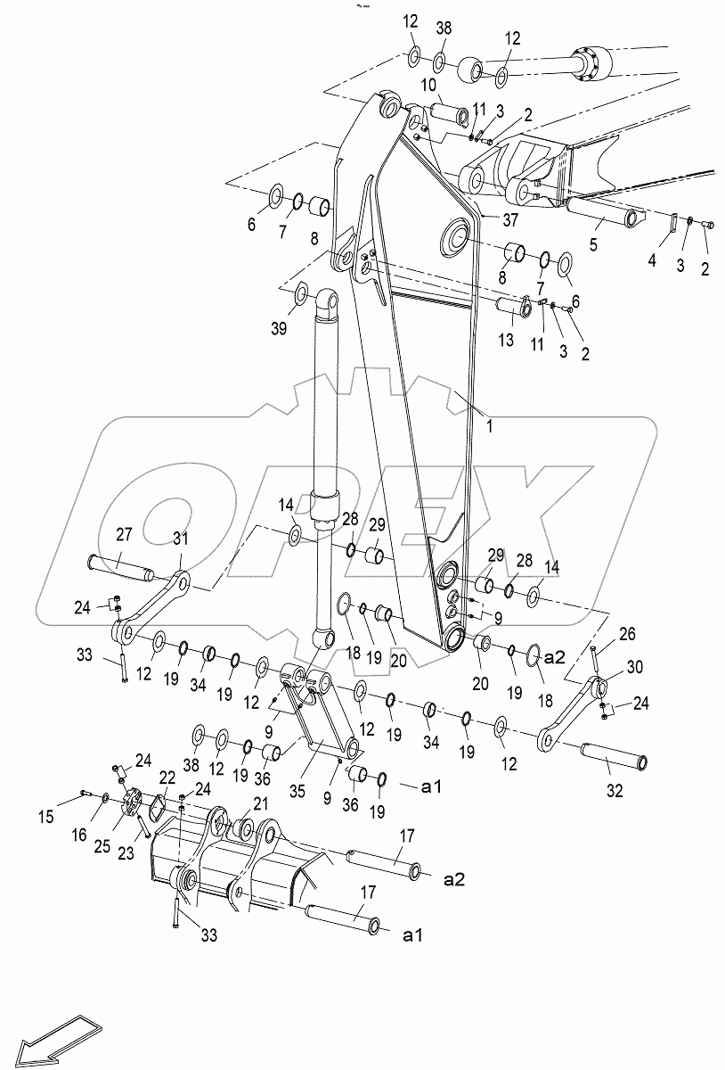  Arm Assy (Short Arm,2500mm)