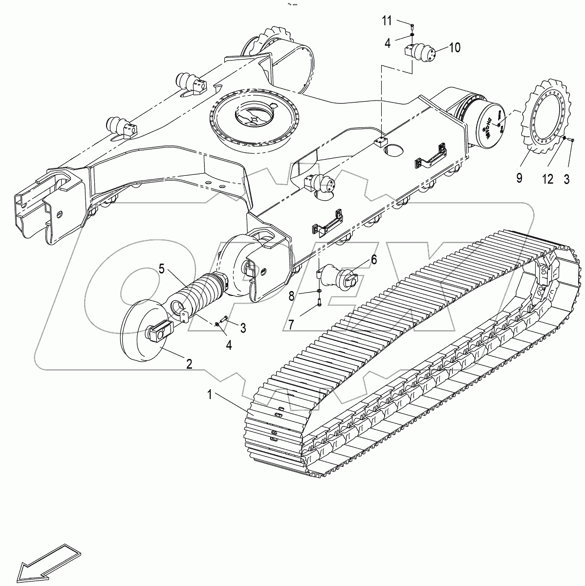 Travel And Undercarriage Assy