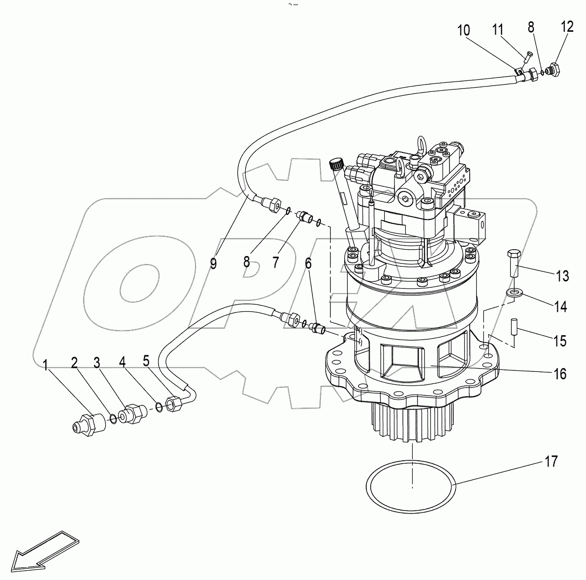  Swing Motor Mounting
